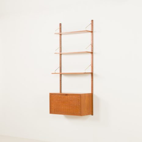 25011 Poul Cadovius home office wall unit with a hidden desk, 1960s-5 25011 Poul Cadovius home office wall unit with a hidden desk, 1960s-5