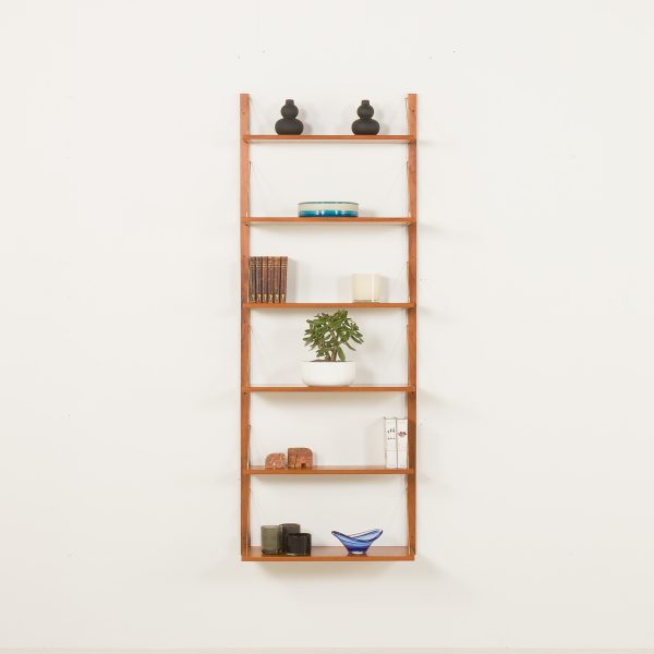 Scandinavian mid-century teak shelving unit, Norway, 1960s