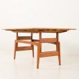 Table "Elevator" en teck du milieu du siècle - table à manger/café, Kai Kristiansen pour Trioh, Danemark, années 1960