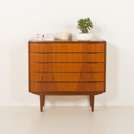 Mid-century teak chest of drawers, Vordingborg, Denmark, 1960s