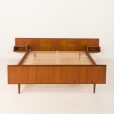 25045 Danish mid century queen size teak bed, 1960s-14
