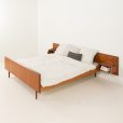 25045 Danish mid century queen size teak bed, 1960s-3
