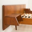 25045 Danish mid century queen size teak bed, 1960s-7