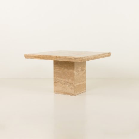Duży stół do jadalni z trawertynu, Włochy, lata 70.