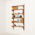 25067 Scandinavian mid century renovated teak shelving unit, 1960s-2