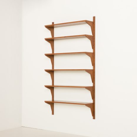 25067 Scandinavian mid century renovated teak shelving unit, 1960s-3 25067 Scandinavian mid century renovated teak shelving unit, 1960s-3