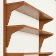 25067 Scandinavian mid century renovated teak shelving unit, 1960s-6
