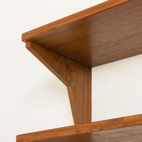 25067 Scandinavian mid century renovated teak shelving unit, 1960s-8 25067 Scandinavian mid century renovated teak shelving unit, 1960s-8