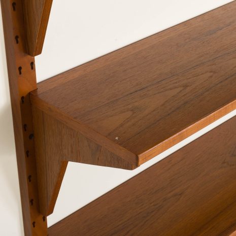 25067 Scandinavian mid century renovated teak shelving unit, 1960s-9 25067 Scandinavian mid century renovated teak shelving unit, 1960s-9