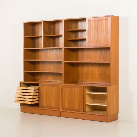 25071 Danish mid century Poul Hundevad modular boocase in teak, 1970s-5 25071 Danish mid century Poul Hundevad modular boocase in teak, 1970s-5