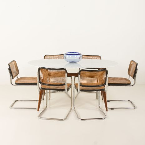 Italienischer Carra-Marmor-Esstisch aus der Mitte des Jahrhunderts im Stil von Ico Parisi, 1950er Jahre