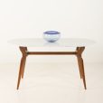 25100 Italian mid century Carra marble dining table in the style of Ico Parisi-3