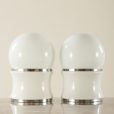 25101 Pair OF Opaline Glass Table Lamps by Goffredo Reggiani for Reggiani, Italy 1960s-7