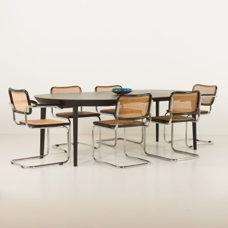 23160 6348460 Ole Hald, circular teak dining table with 2 additional plates-3 23160 6348460 Ole Hald, circular teak dining table with 2 additional plates-3