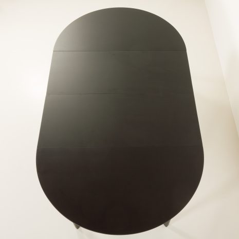 23160 6348460 Ole Hald, circular teak dining table with 2 additional plates-6 23160 6348460 Ole Hald, circular teak dining table with 2 additional plates-6