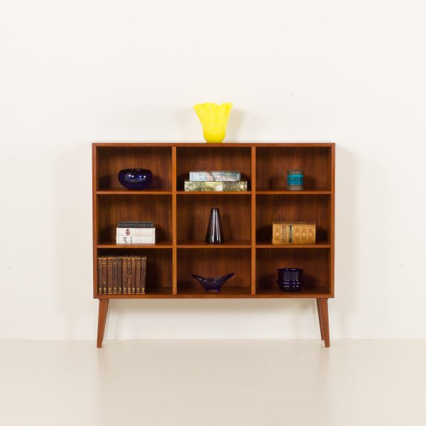 Small Danish teak mid century bookcase attr. to Poul Hundevad, 1960s