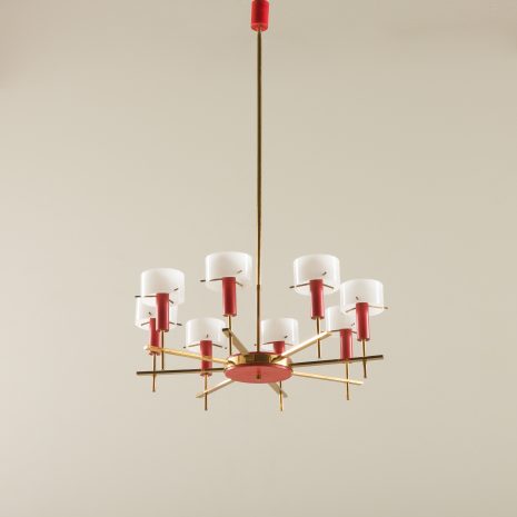 Włoski żyrandol przyp. do Angelo Brotto, Esperia, lata 60.