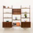 Danish rosewood wall unit by Preben Sorensen for PS System Randers, 1960s
