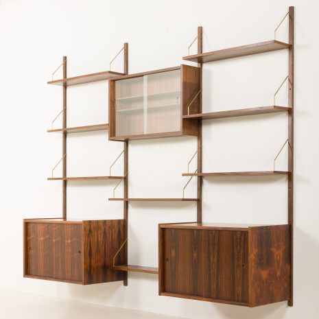 25075 Danish rosewood wall unit by Preben Sorensen for PS System Randers, 1960s-19 25075 Danish rosewood wall unit by Preben Sorensen for PS System Randers, 1960s-19
