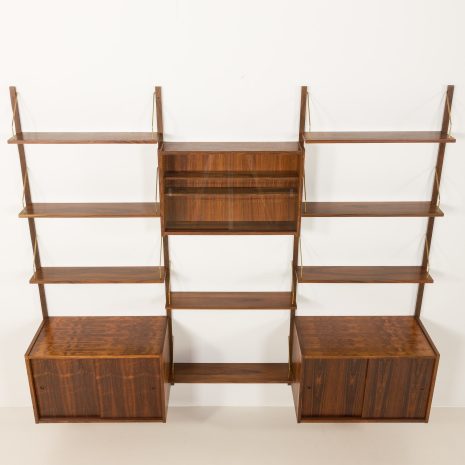 25075 Danish rosewood wall unit by Preben Sorensen for PS System Randers, 1960s-9 25075 Danish rosewood wall unit by Preben Sorensen for PS System Randers, 1960s-9