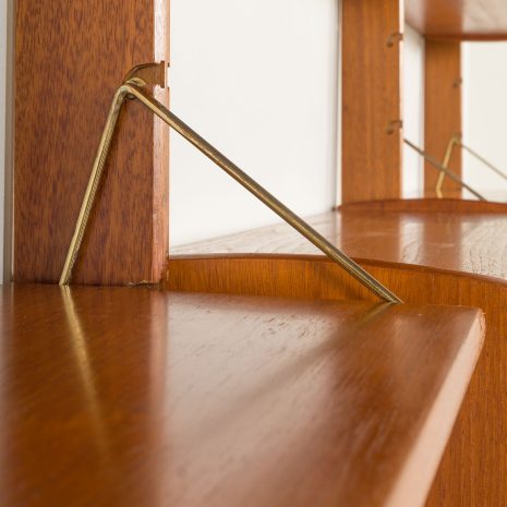 25077 Ergo freestanding three bay teak wall unit with bar cabinet byJohn Texmon, Norway 1960s-18 25077 Ergo freestanding three bay teak wall unit with bar cabinet byJohn Texmon, Norway 1960s-18