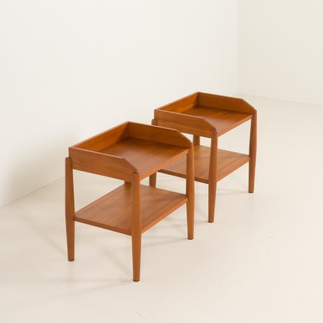 25083 Pair of mid century minimalist nighstands, bedside tables in solid teak, Denmark 1970s-10 25083 Pair of mid century minimalist nighstands, bedside tables in solid teak, Denmark 1970s-10