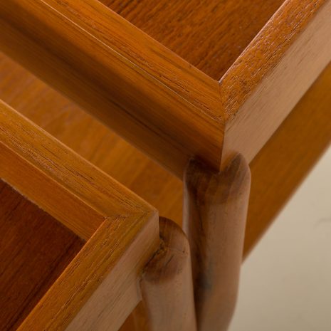 25083 Pair of mid century minimalist nighstands, bedside tables in solid teak, Denmark 1970s-12 25083 Pair of mid century minimalist nighstands, bedside tables in solid teak, Denmark 1970s-12