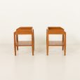 25083 Pair of mid century minimalist nighstands, bedside tables in solid teak, Denmark 1970s-4
