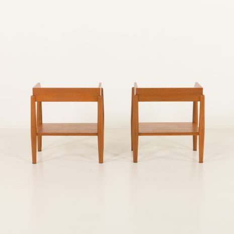 25083 Pair of mid century minimalist nighstands, bedside tables in solid teak, Denmark 1970s-6 25083 Pair of mid century minimalist nighstands, bedside tables in solid teak, Denmark 1970s-6