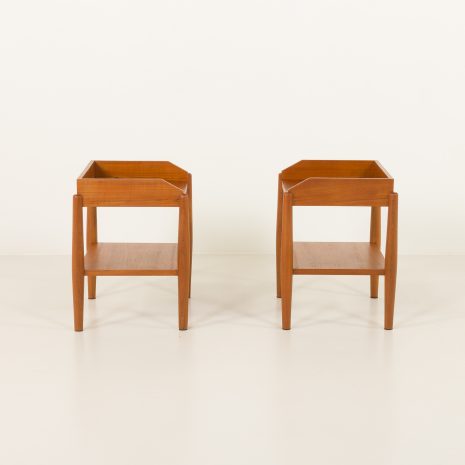 25083 Pair of mid century minimalist nighstands, bedside tables in solid teak, Denmark 1970s-8 25083 Pair of mid century minimalist nighstands, bedside tables in solid teak, Denmark 1970s-8
