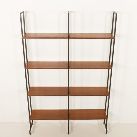 25085 Italian free standing two bay shelving unit or room divider, 1970s-5 25085 Italian free standing two bay shelving unit or room divider, 1970s-5