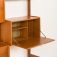 25089 Scandinavian vintage teak wall unit -Ergo- by John Texmon with a hidden desk, Norway 1960s-11