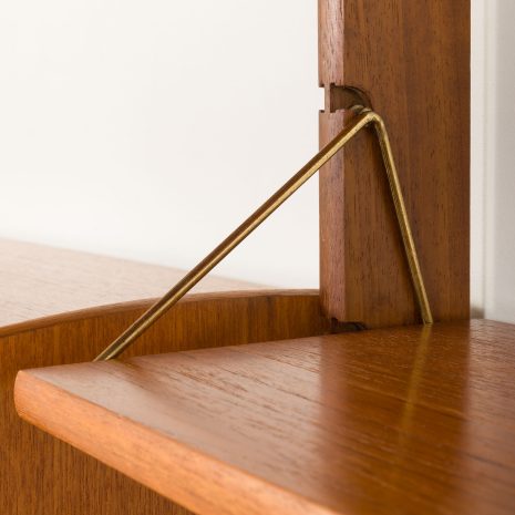 25089 Scandinavian vintage teak wall unit -Ergo- by John Texmon with a hidden desk, Norway 1960s-15 25089 Scandinavian vintage teak wall unit -Ergo- by John Texmon with a hidden desk, Norway 1960s-15