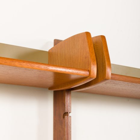 25089 Scandinavian vintage teak wall unit -Ergo- by John Texmon with a hidden desk, Norway 1960s-19 25089 Scandinavian vintage teak wall unit -Ergo- by John Texmon with a hidden desk, Norway 1960s-19