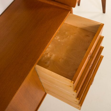 25089 Scandinavian vintage teak wall unit -Ergo- by John Texmon with a hidden desk, Norway 1960s-22 25089 Scandinavian vintage teak wall unit -Ergo- by John Texmon with a hidden desk, Norway 1960s-22