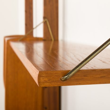 25089 Scandinavian vintage teak wall unit -Ergo- by John Texmon with a hidden desk, Norway 1960s-24 25089 Scandinavian vintage teak wall unit -Ergo- by John Texmon with a hidden desk, Norway 1960s-24