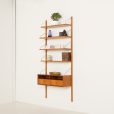 25091 Poul Cadovius entry teak wall unit with a console for Cado, 1960s-2