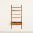 25091 Poul Cadovius entry teak wall unit with a console for Cado, 1960s-4
