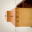 25091 Poul Cadovius entry teak wall unit with a console for Cado, 1960s-6
