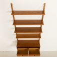 25091 Poul Cadovius entry teak wall unit with a console for Cado, 1960s-7