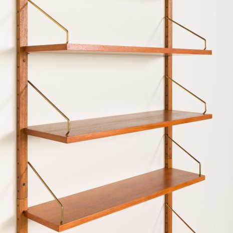 25091 Poul Cadovius entry teak wall unit with a console for Cado, 1960s-9 25091 Poul Cadovius entry teak wall unit with a console for Cado, 1960s-9