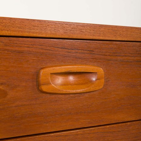 25092 Preben Sorensen PS System three bay teak wall unit, Randers, Denmark 1960s-11 25092 Preben Sorensen PS System three bay teak wall unit, Randers, Denmark 1960s-11