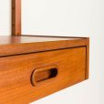 25093 Danish teak wall unit with a console in a stye of Poul Cadovius, 1960s-12