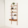 25093 Danish teak wall unit with a console in a stye of Poul Cadovius, 1960s-2