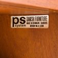 25094 Preben Sorensen PS Systemt home office wall unit in teak, 1960s-10