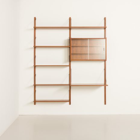25094 Preben Sorensen PS Systemt home office wall unit in teak, 1960s-4 25094 Preben Sorensen PS Systemt home office wall unit in teak, 1960s-4
