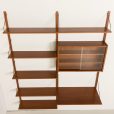 25094 Preben Sorensen PS Systemt home office wall unit in teak, 1960s-5