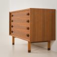 25102 Italian mid century extra wide walnut chest of drawers, 1960s-13