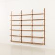 25121 Danish mid century renovated teak shelving unit, 1970s-3
