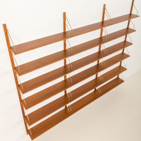 25121 Danish mid century renovated teak shelving unit, 1970s-8 25121 Danish mid century renovated teak shelving unit, 1970s-8
